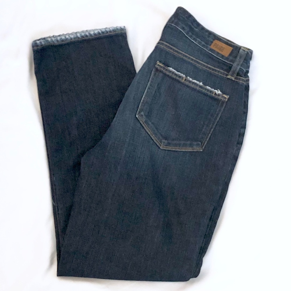 Paige high rise Sarah distressed jeans sz 27